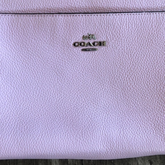 Coach Polished Pebble Journal Crossbody Purse in Pink Petal - Picture 3 of 14